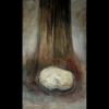 Scull of Adam, oil on canvas, 100x60 cm